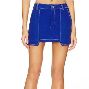 BY DYLN Cooper Skirt in Cobalt Blue
